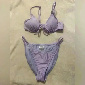 Wild Fable lavender bikini. Bottoms are scoop front in Medium & top is XS EUC